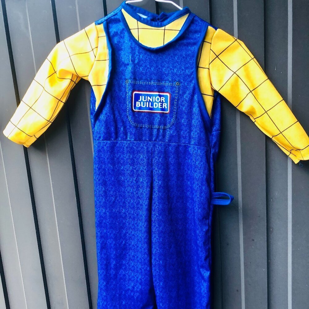 Toddler Junior Builder Halloween Costume by Rudieโs Made in USA Kids size 2โ4yo